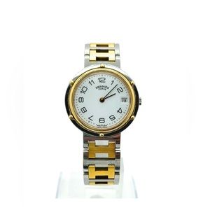 Hermes Clipper Quartz 33 mm watch Two tone